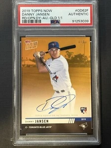 Danny Jansen 2019 Topps Now Road To Opening Day 1/1 ORO Auto RC PSA Autentico - Foto 1 di 2