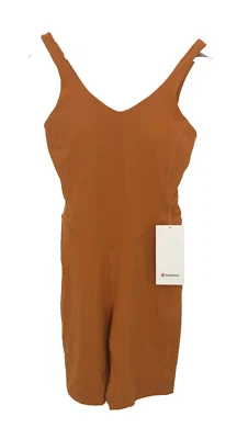 Lululemon женщин боди размер 8 оранжевый бюстгальтер полка съемные подушечки v-образным вырезом новый * F1 - Изображение 1 из 4