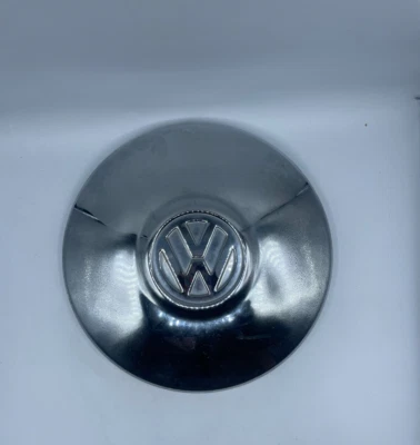 OEM 1968-73 VW Volkswagen Beetle Bus Ghia 10" Chrome Hubcap Center Cap Dog Dish - Image 1 of 4