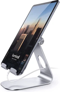 Tablet Stand Adjustable, Lamicall Tablet Stand : Desktop Stand Holder Dock Compa - Picture 1 of 12