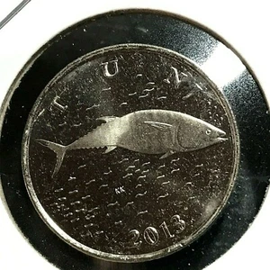 2013 CROATIA 2 KUNA P/L TUNA BRILLAINT UNCIRCULATED COIN - Picture 1 of 2