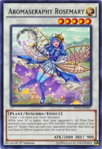 Yugioh! LP Aromaseraphy Rosemary - INOV-EN047 - Rare - 1st Edition Lightly Playe - Picture 1 of 1