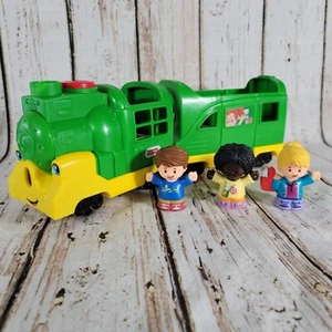 Fisher Price Little People Friendly Passengers Train 3 Figuren SOUND LIGHTS WORK - Bild 1 von 9