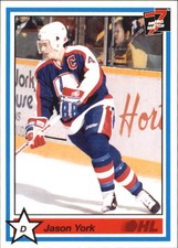 1990-91 7th Inning Sketch OHL #197 Jason York