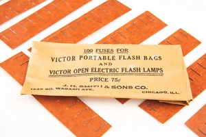 J.H. Smith 100 Fuses for Victor Open Electric Flash Lamps & Portable Bags V19 - Picture 1 of 5