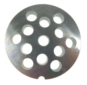 #22 Piastra tritacarne inox 1/2" (12mm) per Hobart diametro 3 3/16" - Foto 1 di 2