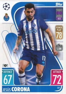321 FC PORTO - JESUS CORONA - MEXICO CARD TOPPS CHAMPIONS LEAGUE 2022 - Picture 1 of 1