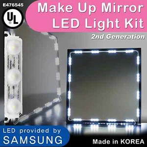 Hollywood Lighted Makeup Mirror LED light kit with Dimmer, LED Vanity light 12ft - Picture 1 of 11