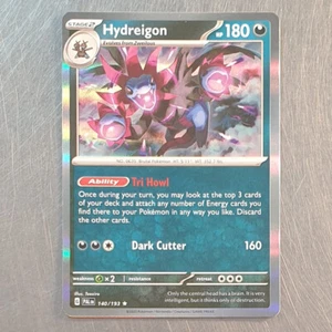 2023 Pokemon Scarlet Violet Paldea Evolved Rare Holo Hydreigon Card 140/193 - Imagen 1 de 2