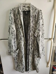 NWT Bobeau Black & White Long Sweater Open Cardigan - Bild 1 von 2