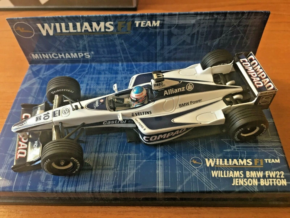 Minichamps 1/43 Williams BMW FW22 Jenson Button 2000 - Image 1 of 1