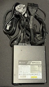 Corsair RM650x 80 PLUS Gold, 650 W Fully Modular ATX Power Supply Unit - Black - Picture 1 of 4