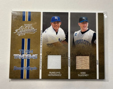 2005 Playoff Absolute Memorabilia Team Tandems Mike Sweeney Runelvys Hernandez 