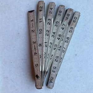 Vintage Oxwall Extension Folding Ruler 60" Inches Zig Zag Lock Joints - Picture 1 of 6