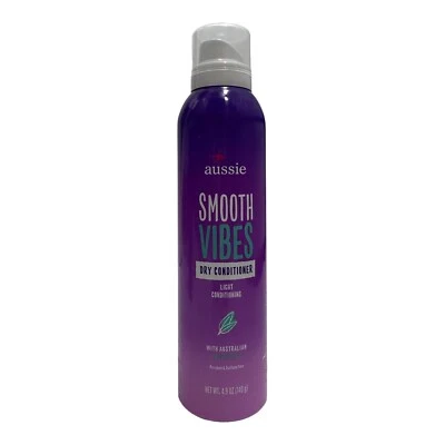 Acondicionador seco Aussie Smooth Vibes eucalipto 4,9 oz luz hidratante RARO Foto 1 de 4