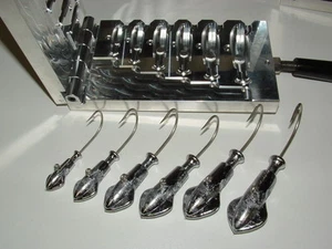 Saltwater Squid Jig Large Flair mold 1, 2, 3, 4, 5 ,6oz CNC Aluminum - Picture 1 of 6