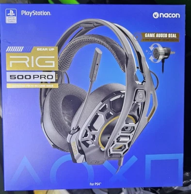 Nacon Gear Up RIG 500 PRO HS Gaming Headset Wired Playstation PS4 New - Image 1 of 2