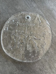 Glasplatte, Fensterbild, Maibaum, Tanz In Den Mai, Vintage  - Bild 1 von 4