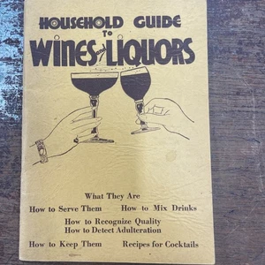 Household Guide To Wines And Liquors 1934 - Bild 1 von 6