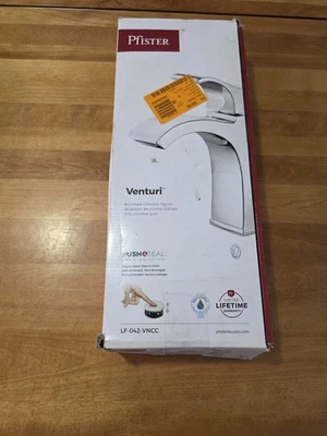 Pfister Venturi 4 pulgadas Grifo de baño de un solo orificio Centerset de un solo mango Foto 1 de 4