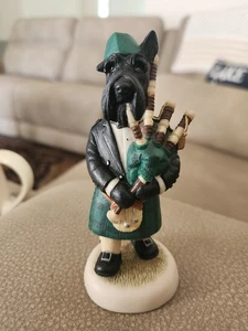 Robert Harrop Doggie People Scottie Piper Cane 4,5 in Kilt Glengarry CC65~ - Foto 1 di 7