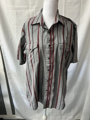 Camisa a Presión Ely Jeans Perla Manga Corta Rayas Para Hombre Talla Mediana Foto 1 de 4