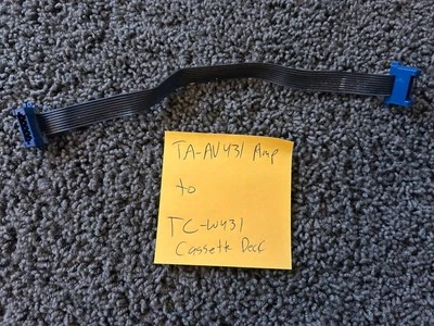 Cabo de controle do sistema Sony TA-AV431 amplificador para TC-W431 toca-fitas cassete deck player - Imagem 1 de 3
