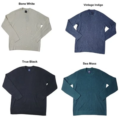 Gap Men's Textured Waffle Stitch Crew Neck Easy Care Sweater - Image 1 of 3