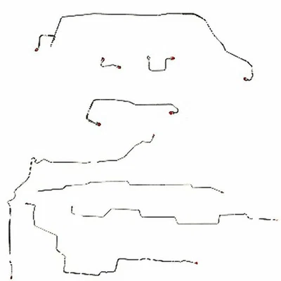 Kit de línea de freno para Buick Rendezvous 02-05 4x4, 3,4 L, AWABS-CBK0006OM Foto 1 de 2