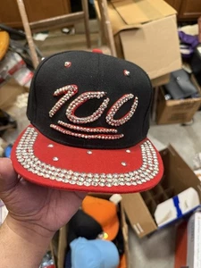 100- One Hundred Emoji Written In diamonds Black And Red Exclusive - Picture 1 of 5