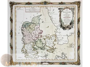 Denmark Antique Map – Le Danemark by Brion de la Tour 1766 - Picture 1 of 1