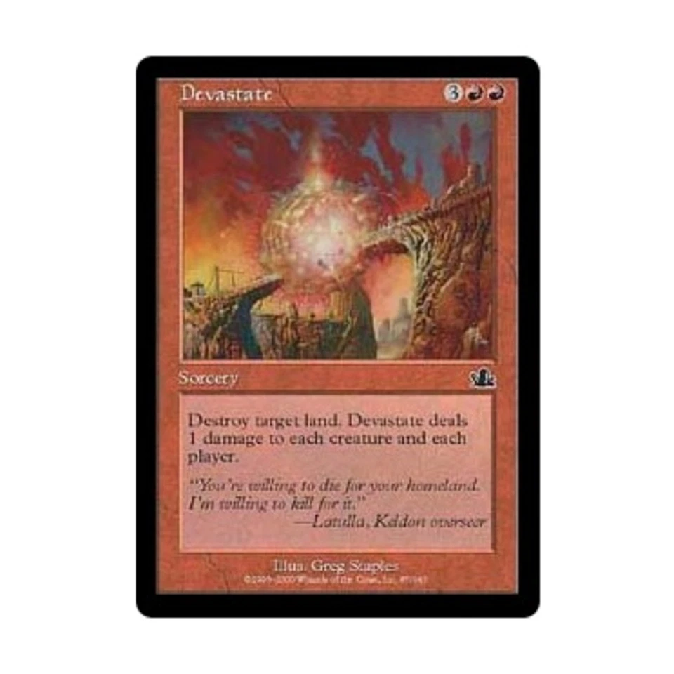 WOTC MtG Prophecy Devastate (C) (Foil) NM - Image 1 of 1