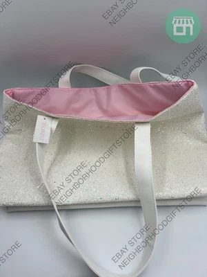 Bolso de Hombro Clinique Shopping GRANDE 17"x11"x4.5" BLANCO NUEVO AUTÉNTICO FOTO Foto 1 de 4