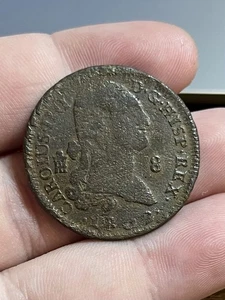 BIG 1802 8 Maravedis Spanish Colonial Old Coin Segovia Mint Pirate Era - Picture 1 of 2