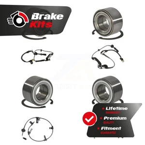 Front Rear Wheel Bearing & ABS Sensor Kit (8Pc) For 2005-2008 Mazda Tribute 2.3L - Picture 1 of 1