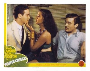 White Cargo Lobby Card Richard Carlson Hedy Lamarr Walter Pi - 1942 Movie Photo