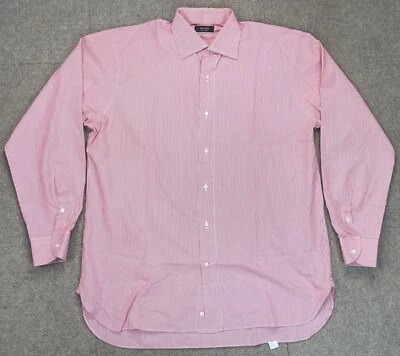 Jay Kos New York Men's Striped Button Up Long Sleeve Dress Shirt Size 42 - 16.5 - Image 1 of 4