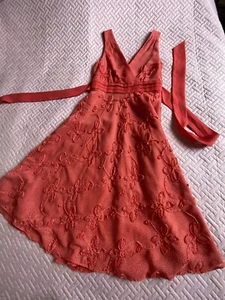 Rocha John Rocha, DEBENHAMS Polka Dot , 3 D Flowers, Belted Dress. Size 12 - Picture 1 of 9