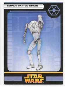 2005 Star Wars Miniatures Super Battle Droid C Stat Card Only Swm Mini - Picture 1 of 2