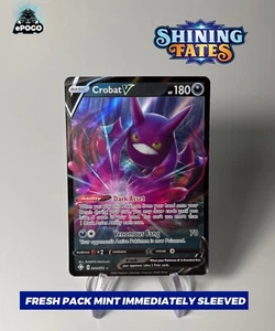 Crobat V 044/072 Pokemon TCG: Shining Fates Ultra Rare Full Art Pokémon MINT 🦇 - Picture 1 of 2