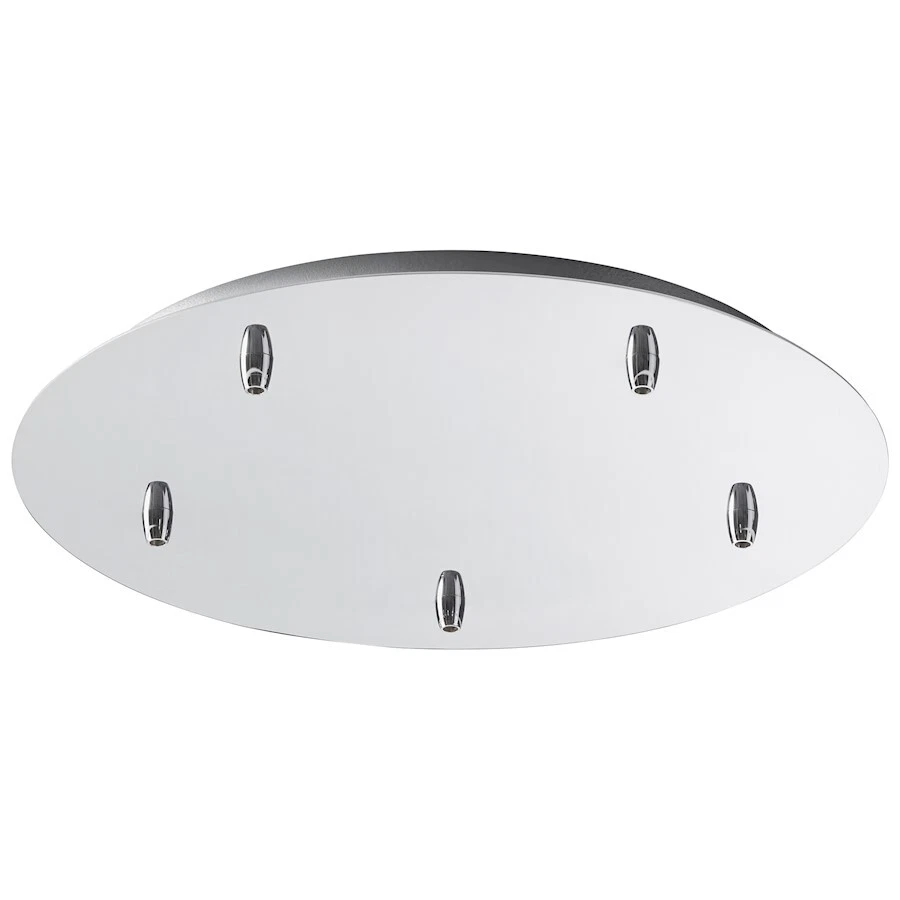 Oxygen Lighting 5 Light 19" Canopy Kit Pendant, Polished Chrome - 3-8-6514 - Image 1 of 1