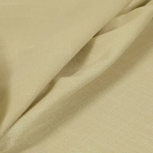 New Textured Chenille Material Plain Beige Upholstery Curtain Fabric 135cm Wide - Picture 1 of 4