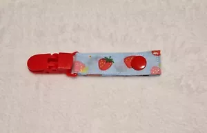 Tubie Clip Blue With Strawberrys - Picture 1 of 4