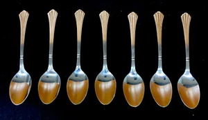 Lot of 6 Estia DORIAN Stainless Teaspoons 6" EUC - Picture 1 of 1