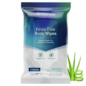 XL Adult Body Wipes for Women Men 8 Pack Travel Cleansing 10x10 Large - Picture 1 of 16