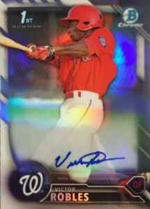 2016 Bowman Chrome Victor Robles Refractor Auto #/499