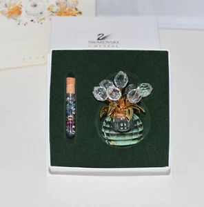 Swarovski Crystal Memories Secrets Primavera Fiore Tulipano Vaso Bouquet Ritirato NUOVO - Foto 1 di 9