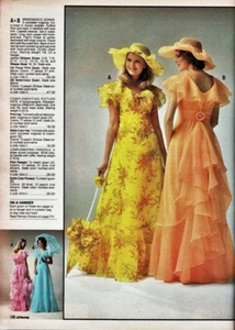 Vintage Floral Print Pink and Cream Full Length Dress With Ruffled Bustle Size S - Picture 1 of 9