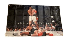 Muhammad Ali Boxing Boxen Sport Motivation "Kill your Excuse" Banner 90x150cm - Bild 1 von 1