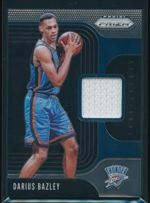 Darius Bazley 2019-20 Panini Prizm Sensational Swatches Jersey #SS-DBZ Rookie RC - Image 1 of 2